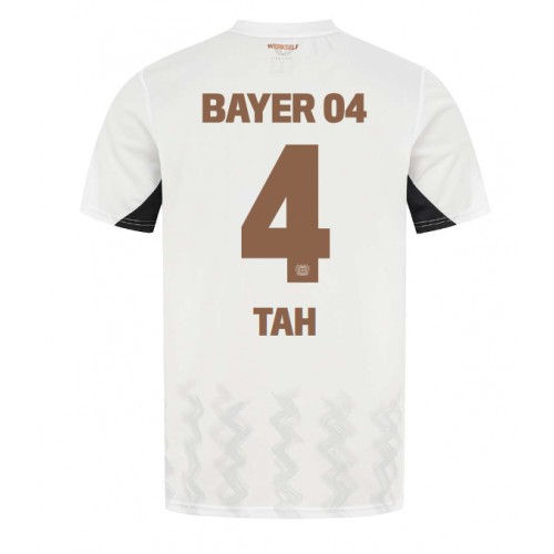 Fotballdrakt Herre Bayer Leverkusen Jonathan Tah #4 Bortedrakt 2024-25 Kortermet